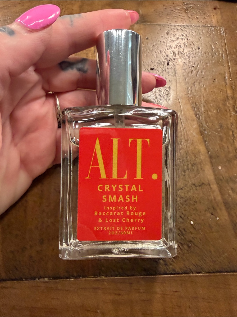 ALT Fragrances crystal smash inspired by baccarat rouge & lost cherry 2oz new